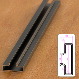 Desain baru Slatwall aksesoris Slot profil saluran aluminium - Product Image 6