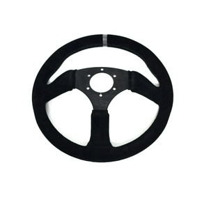 Volante de coche personalizado 6 pernos 330mm Grip Suede Leather Racing Volante para <span class=keywords><strong>CAN</strong></span> <span class=keywords><strong>AM</strong></span> <span class=keywords><strong>X3</strong></span> <span class=keywords><strong>Maverick</strong></span> - Product Image 2