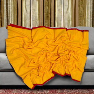 Robe Sari en Soie/Coton Tissé à Carreaux Azrak Akshay Sharma, Motif Assorti, Écologique, Séchage Rapide, Poids Moyen, pour Mariage - Product Image 2