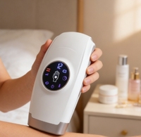 Fabrik-Niedrigpreis Elektrischer Handmassagegerät mit Wärme, Luftdruck und Vibration, Tragbar, Wiederaufladbar, ABS-Material, CE-Zertifiziert