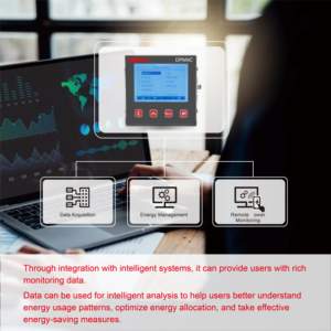 Onesto Montaje en panel Medidor de energía solar Medidor de potencia WIFI 100V 380V AC Medidor solar fotovoltaico - Product Image 5