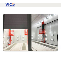 Cabine de peinture industrielle robuste de haute qualité Vico et four de cuisson à brûleur diesel pour le revêtement des pièces automobiles, certifiée CE