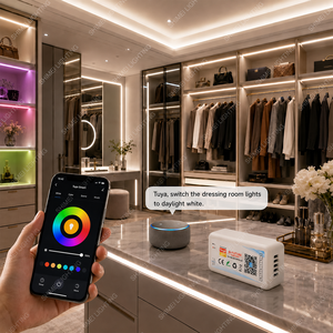 ไฟ LED แถบ RGBW <span class=keywords><strong>6</strong></span>พิน<span class=keywords><strong>12</strong></span>มม. RGBW DC24V 840 LED ปรับความสว่างได้ COB แบบแถบไฟ LED rgbct - Product Image 6