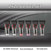 ZYZC Fournisseur d'ongles – Kit de Polygel UV 60ml pour Extensions d'Ongles, Marque Privée, Non Toxique, Sans HEMA, Longue Durée