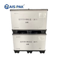 Boîte de rangement pliable en plastique, conteneur de palette pliable