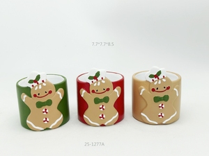 Vente en gros de pots en céramique de Noël personnalisés Couvertures de pots de fleurs pour la décoration intérieure Cadeaux de vacances et plantes succulentes - Product Image 4