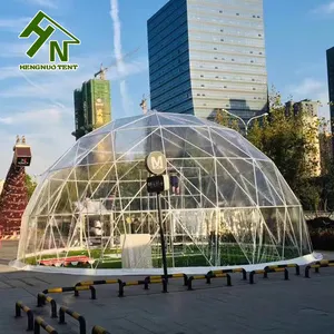 Harga Pabrik PVC Transparan Pesta Luar Ruangan Setengah Bola Geodesic Kubah Tenda