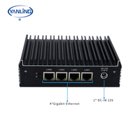Prix d'usine J3160 Quad Core Nas case DDR3 Quad Gigabit RJ45 LAN Dual HD SATA Mini Pc sans ventilateur pour pare-feu VPN serveur matériel