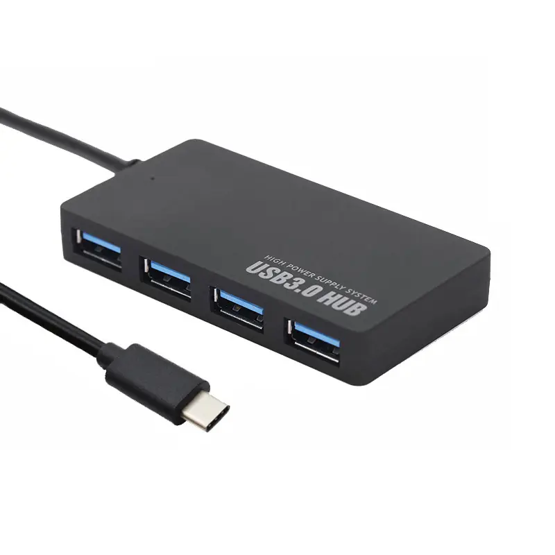 Тонкий 4 порта USB 3,0 концентратор Высокоскоростной индикатор света USB концентратор для нескольких устройств компьютер ноутбук сплиттер адаптер 5 Гбит/с для ноутбука