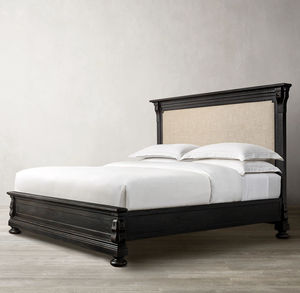 Muebles de Dormitorio de Lujo de Estilo Americano Moderno, Cama de Madera Maciza con Tapicería para Hotel o Uso Doméstico, Cama King/Queen de Madera - Product Image 2