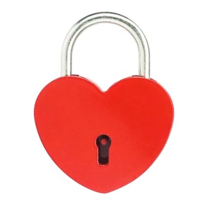 <span class=keywords><strong>Cadenas</strong></span> Cœur Coloré en Alliage de Zinc Kamal 6034, <span class=keywords><strong>Cadenas</strong></span> d'Amour Style Coréen de Séoul, Boîte Cadeau de Mariage, Décoration <span class=keywords><strong>Pont</strong></span>, Sécurité pour Journal Intime - Product Image 1