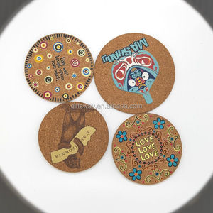 Sottobicchieri in Legno Eco-Friendly Assorbenti, Tappetini Vuoti per Caffè, Fai da Te, Incisione Laser, Pittura Floreale, Regali di Inaugurazione Casa - Product Image 3