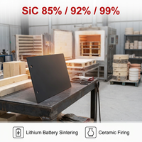 Plateau de four en carbure de silicium lié par nitride 1450 ° C pour la fusion de l'aluminium - Résistant à l'usure et à la corrosion des métaux fondus