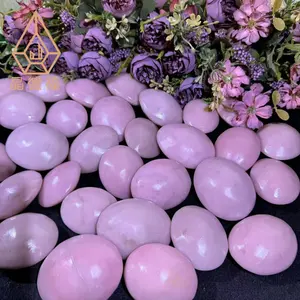 Kindfull Pink Opal Healing Stone Natural Crystal Pink Opal Palm Stone For Decoration