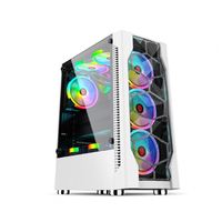 Boîtier d'ordinateur de bureau Play Jia Ice DrillIDesktop, boîtier d'ordinateur de bureau entièrement transparent, refroidissement par eau, ATX, carte mère de grande taille, hôte de jeu