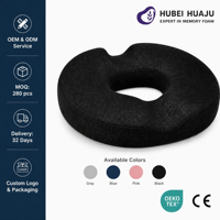 Coussin de siège en mousse à mémoire de forme avec gel rafraîchissant pour soulager la douleur du coccyx, antidérapant, lavable, pour chaise et voiture
