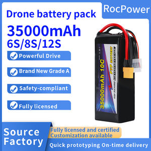 <span class=keywords><strong>Batteria</strong></span> agli Ioni di Litio con Capacità <span class=keywords><strong>Massima</strong></span> di 35000mAh, Pacco <span class=keywords><strong>Batteria</strong></span> 6S ad Alte Prestazioni per Droni, <span class=keywords><strong>Batteria</strong></span> a Stato Solido - Product Image 1