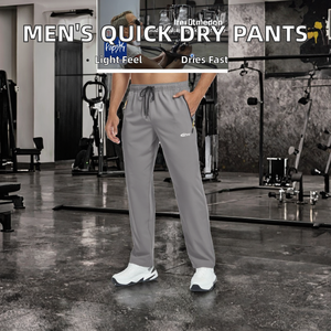 Legging de sport décontracté pour homme, jogging en toile légère 100% coton, séchage rapide, respirant, fermeture à cordon, tendance mode - Product Image 2