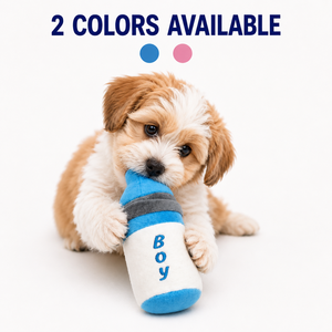 Juguete de Peluche con Forma de Biberón para Mascotas, con Sonido, Suave, Bordado, para Perros, Regalo de Cumpleaños para <span class=keywords><strong>Cachorros</strong></span>, Interactivo, con Sabor a Manzana, para Interiores/Exteriores - Product Image 1