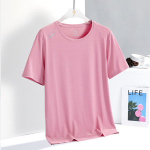 Nuova T-shirt Estiva Stampata in Seta Ghiacciata da Uomo, Sportiva Casual, per Corsa e Fitness, Traspirante a Maniche Corte, Abbigliamento Outdoor ad Asciugatura Rapida - Product Image 5