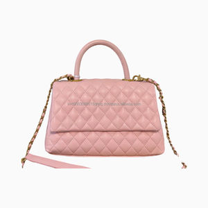 Elegante Mini Bolso de Mano Acolchado Coco para Mujer, Bolso de Hombro de Cuero de Lujo con Cadena y Asa Metálica para Boda - Product Image 4