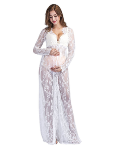 Robe longue en dentelle <span class=keywords><strong>pour</strong></span> séance <span class=keywords><strong>photo</strong></span> <span class=keywords><strong>de</strong></span> maternité, vêtements <span class=keywords><strong>de</strong></span> <span class=keywords><strong>grossesse</strong></span> <span class=keywords><strong>pour</strong></span> séance <span class=keywords><strong>photo</strong></span>, robe longue <span class=keywords><strong>de</strong></span> maternité en dentelle, vêtements <span class=keywords><strong>de</strong></span> <span class=keywords><strong>grossesse</strong></span> - Product Image 2
