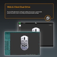 Ratón Inalámbrico para Juegos Darmoshark M2 PRO 40g, Aleación de Magnesio, Tres Modos, PAW3950, 8K Hz, 30000 DPI, Interruptor TTC para PC, FPS, Esports