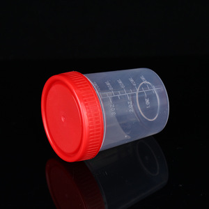 Graduated Plastic <b>Measuring</b> Cup 100Ml With <b>Spoon</b> For Laboratory Use - Product Image 1