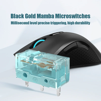 Micro-interrupteur Kailh GM8.0 Nouveau Style, durée de vie de 90 millions de cycles, pour souris gaming et clavier mécanique 3 broches, bleu clair
