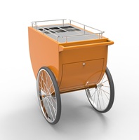 Chariot de service de boissons fraîches de marque au design tendance