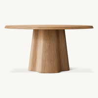 Ensemble de salle à manger rond en bois Kumusi, table à manger de haute qualité, mobilier de cuisine moderne, mobilier de restaurant, design nordique
