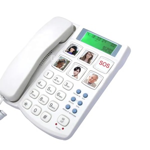 Teléfonos con Cable, Teléfono con Botones Grandes para Personas Mayores con Identificador de Llamadas, <span class=keywords><strong>6</strong></span> Teclas de Memoria, Registros de Llamadas para Personas con Problemas de Audición - Product Image 2