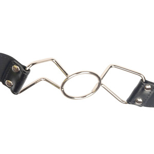 Juguetes sexuales de cuero para parejas, anillo de mordaza para flirteo, boca abierta con anillo redondo, Bondage sexual BDSM, juguete erótico para adultos - Product Image 2