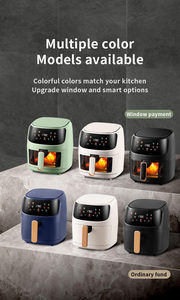 Friteuse à air intelligente et moderne à écran tactile sans huile et cuiseur à riz combiné avec friteuse électrique pour usage domestique, camping-car et extérieur - Product Image 4