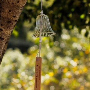 <span class=keywords><strong>Carillon</strong></span> éolien moderne en verre transparent de style japonais, décoration suspendue, kit de bricolage pour l'extérieur - Product Image 1