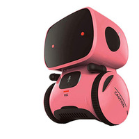 Robot de compagnie intelligent pour ordinateur de bureau avec contrôle par application WiFi, réponse tactile, reconnaissance vocale, écran LED et batterie rechargeable