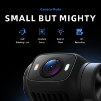 Caméra d'action DJ02 avec écran rotatif de 2,0 pouces, support trépied gratuit, enregistrement en boucle, mise au point constante, caméra sport pour le vlogging