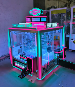 Mini máquina de garras con sensor de movimiento para cuatro personas, juego LED operado con monedas para exhibición de regalos en centros comerciales urbanos - Product Image 3