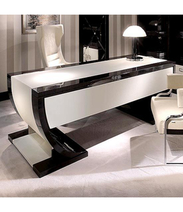 <span class=keywords><strong>CANDU</strong></span> Wunderschön Elegantes Design Kunststein Büro-Chefschreibtisch mit Pop-up-Steckdose Kabellos Hochglanz-Finish 10 Jahre - Product Image 5