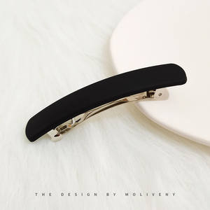 Version coréenne pince en acier à tête arrière mate simple grande pince à cheveux pour femmes pince à ressort à la mode en gros pour les occasions de fête - Product Image 6