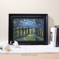 Peintures de paysages européens, fleurs, art mural vintage, cadre en bois, toile, décoration intérieure, décoration murale, mariage, luxe