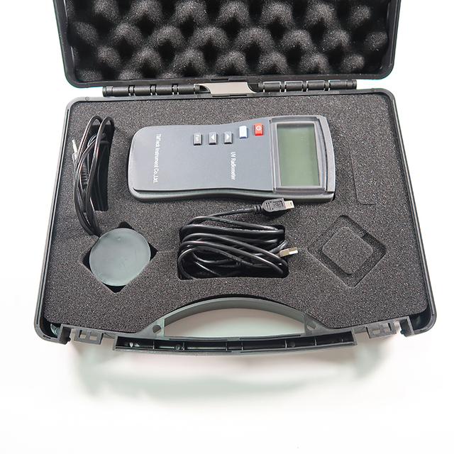UV Radiometer TMUV-R1 Ultraviolet Irradiance Meter UV Light, Ultraviolet Illuminometer (Dual Channel )