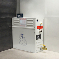 Sauna électrique moderne 4,5 kW/220 V pour la maison, machine à vapeur avec panneau de commande informatique et moteur à vapeur humide en acier inoxydable