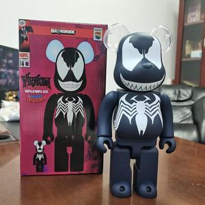 Figur seni Bearbrick dapat disesuaikan mainan aksi beruang 400% 28cm mainan vinil dalam kotak 1000% Aksesori Bearbrick 70cm figur kotak - Product Image 2