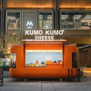 Camion de restauration de rue de haute qualité collations boissons chariots de restauration rapide mobiles multifonctions camion de nourriture carré entièrement équipé pour le Royaume-Uni - Product Image 1