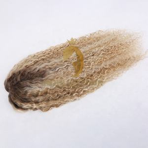 Toupet en cheveux humains Mono Top Bouclé pour femmes Toupet en monofilament Bouclé Toupet en cheveux humains - Product Image 2