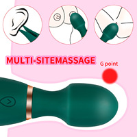 Schlussverkauf Silikonvibrator Körper persönlich wasserdicht schnurlos andere Massageprodukte Doppelmotor Wandschale Massagegerät