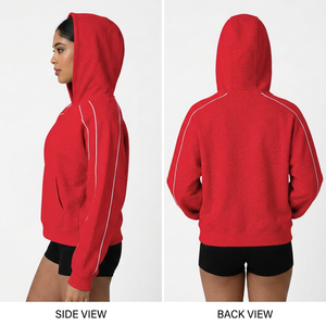 Sudadera con Capucha para Mujer, Informal, Holgada, Sólida, Transpirable, Ecológica, para Otoño e Invierno, con Bolsillo Grande, para Gimnasio, Correr, Actividades al Aire Libre - Product Image 6