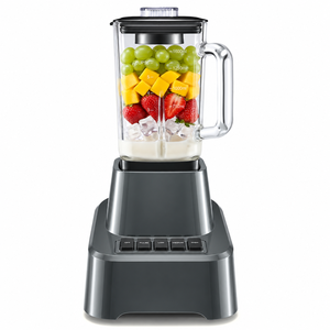 Mixeur à glace professionnel multifonctionnel avec pot en verre de 1,6-2,0 L, contrôle variable à 4 vitesses, boîtier en acier inoxydable, pour l'extérieur - Product Image 2