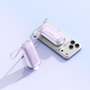 แบตสำรองความจุสูง 10000mAh ชาร์จเร็ว พร้อมสายในตัว หน้าจอแสดงผลดิจิตอล กำลังไฟ 22.5W ไฟฉาย LED ช่องเสียบ Type-C แบตเตอรี่ลิเธียมโพลิเมอร์ - Product Image 5